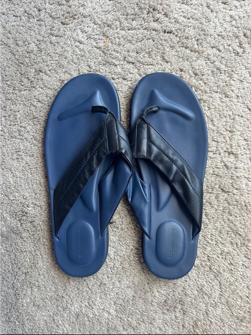 To Boot Navy Blue Flip Flops